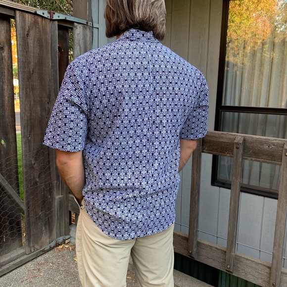 Bespoke Japanese Indigo Print Cotton. - Picture 8 of 8